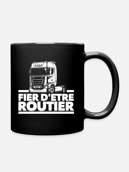 FIER D’ÊTRE ROUTIER ! 🚛 - Mug uni - noir