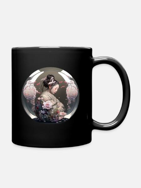 JapanArt00 - Full Colour Mug - black