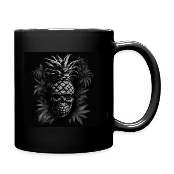 Creepy pineapple fruit - Full Colour Mug - black - Right