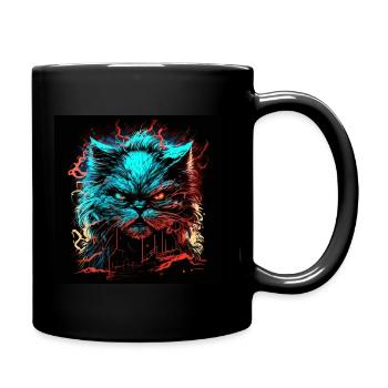 Persian cat - Full Colour Mug - black - Right