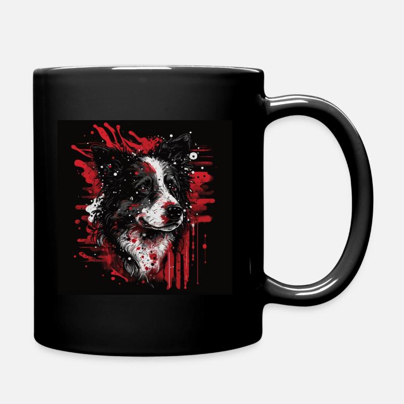 Border Collie - Tasse einfarbig - Schwarz