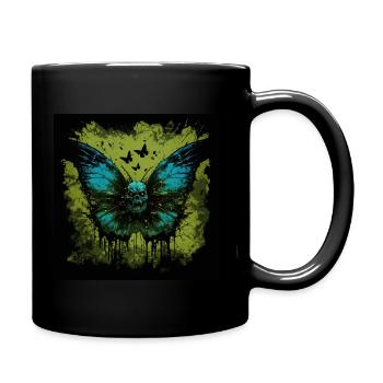 Gruseliges Horror Insekt - Tasse einfarbig - Schwarz - Rechts