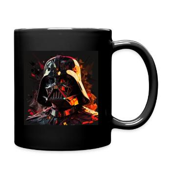 dark vador pop art style illustration - Mug uni - noir - Droite