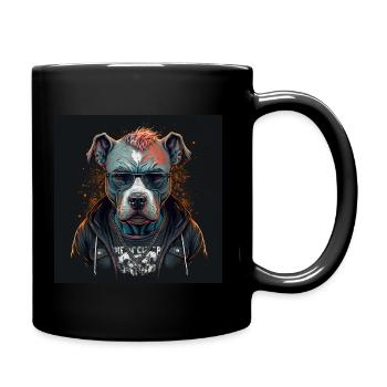 American Staffordshire Terrier Rocker - Mug uni - noir - Droite