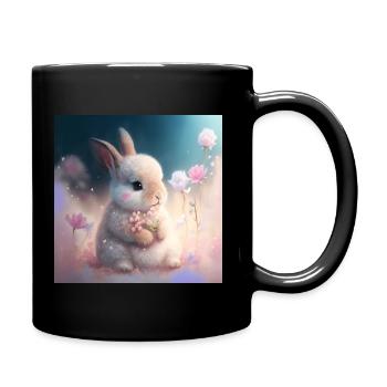 Lapin - Mug uni - noir - Droite