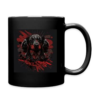 Dachshund Puppy - Full Colour Mug - black - Right