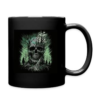 Forêt de crânes - Mug uni - noir - Droite