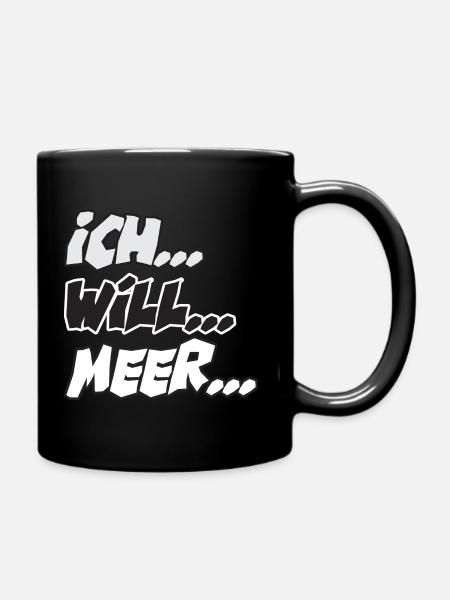 Ich Will Meer - Label126 - Tasse einfarbig - Schwarz