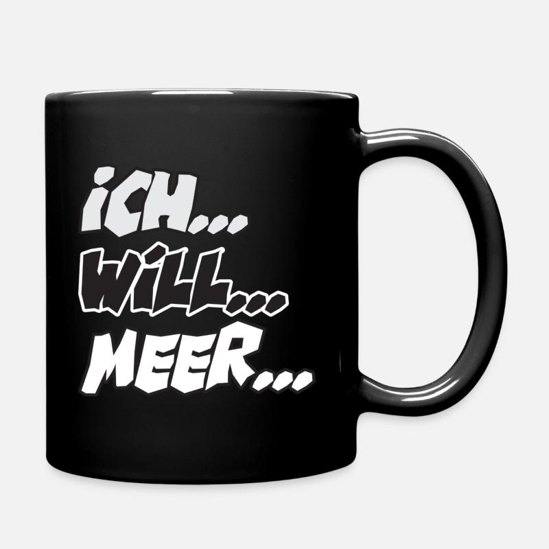 Ich Will Meer - Label126 - Tasse einfarbig - Schwarz