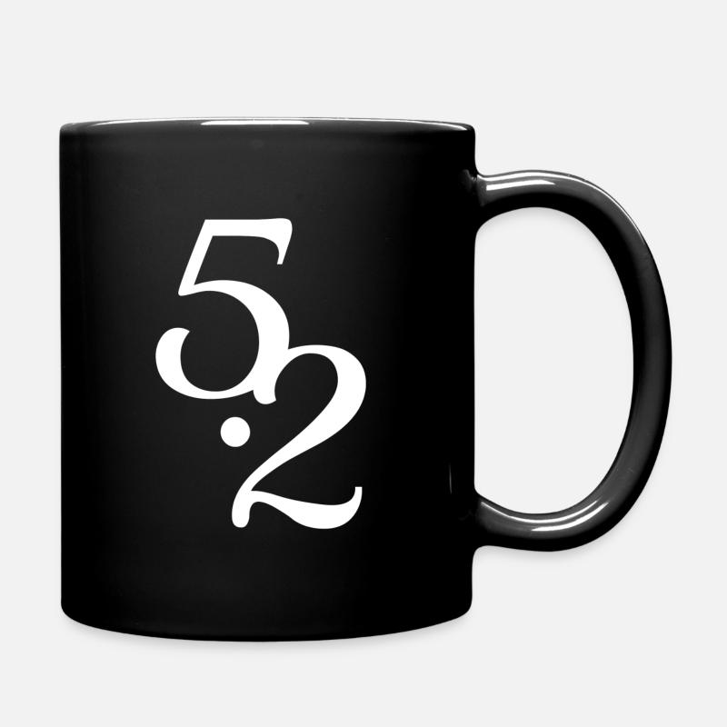 Conception humaine 5/2 Profil - Mug uni - noir