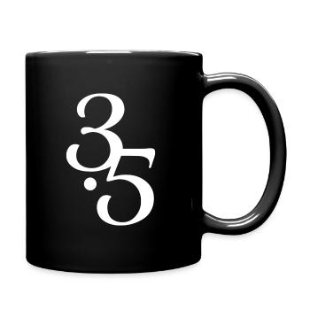 Human Design 3/5 Profil - Tasse einfarbig - Schwarz - Rechts