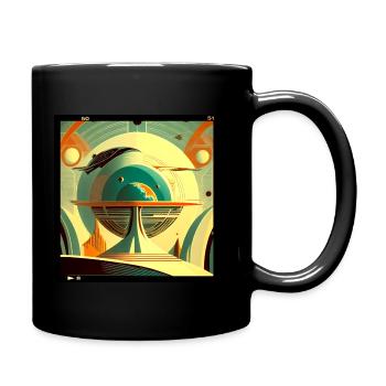 Planet reinvented - Full Colour Mug - black - Right