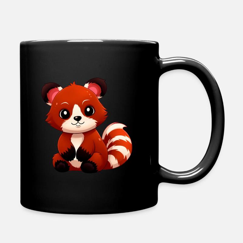 Mignon panda roux - Mug uni - noir