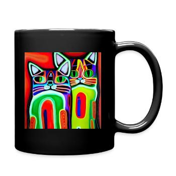 Résumé des chats - Mug uni - noir - Droite