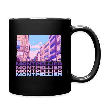 Montpellier - Full Colour Mug - black - Right