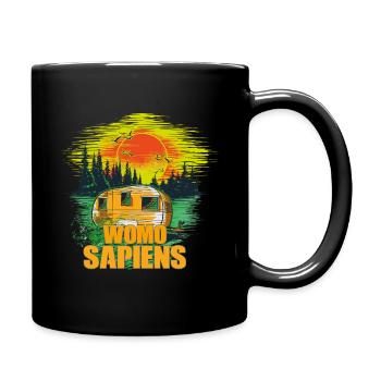 WOMO SAPIENS T-Shirt - Tasse einfarbig - Schwarz - Rechts