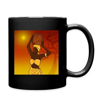 Ambiance africaine - Mug uni - noir - Droite