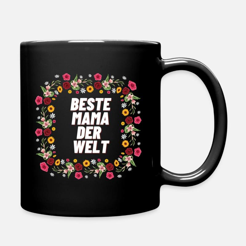 Beste Mama der Welt Tasse Muttertag - Tasse einfarbig - Schwarz