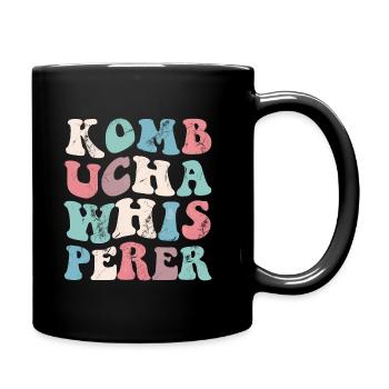 Kombucha Whisperer Vintage - Tasse einfarbig - Schwarz - Rechts