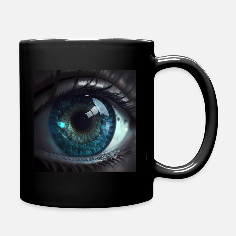 Gros plan de Blue Eyes - Mug uni - noir