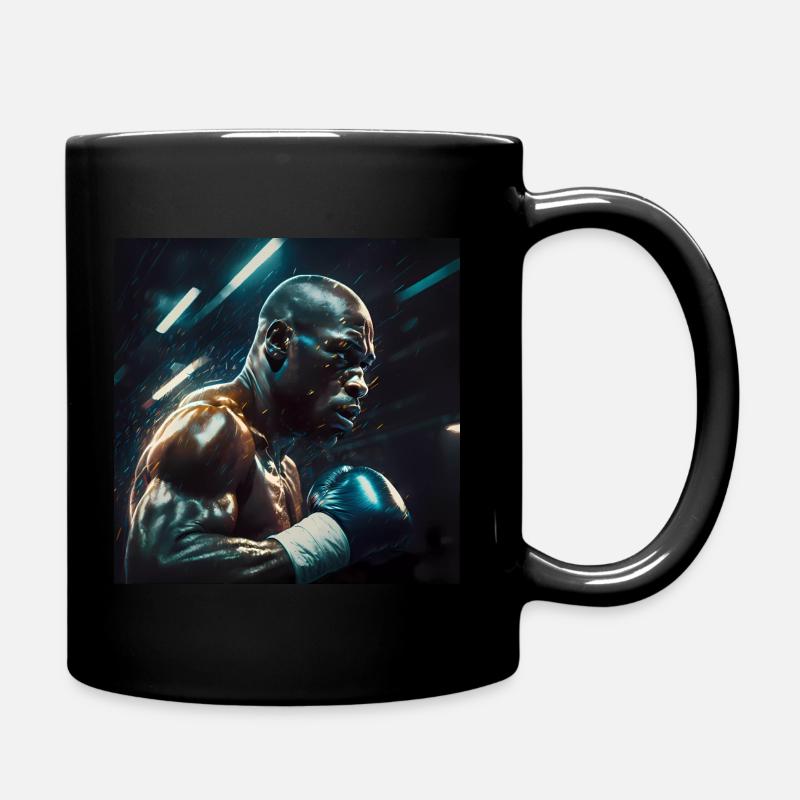 Boxing Poster - Full Colour Mug - black