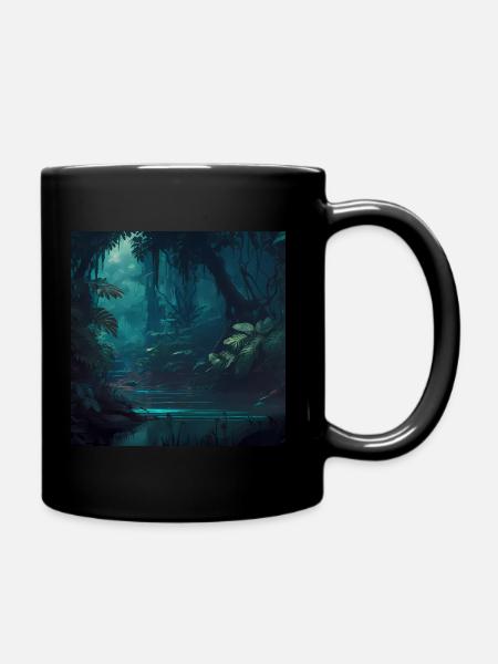 Jungle Landscape - Full Colour Mug - black
