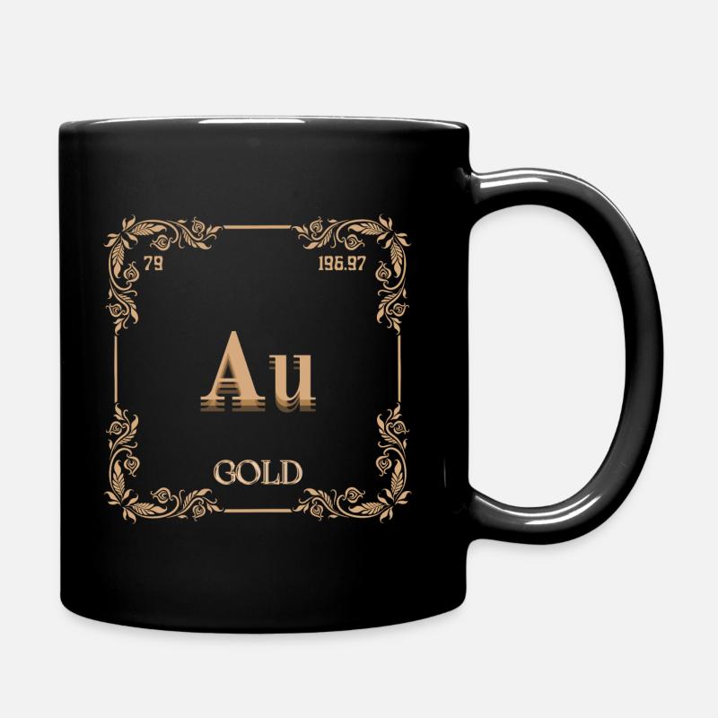 Gold Chemical Element - Full Colour Mug - black