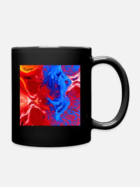 KI Kunstwerk - Tasse einfarbig - Schwarz