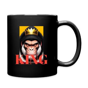 Gorilla King - Full Colour Mug - black - Right