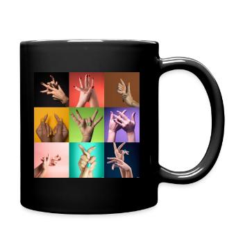 Mutant AI Hands - Tasse einfarbig - Schwarz - Rechts