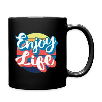 Enjoy Life - Full Colour Mug - black - Right