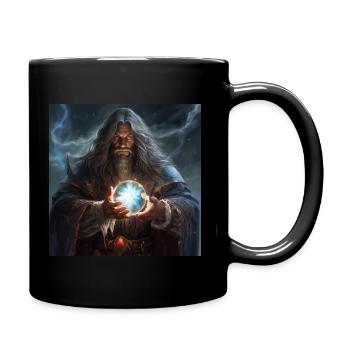 Der dunkle Zauberer, der das Licht einfängt - Tasse einfarbig - Schwarz - Rechts