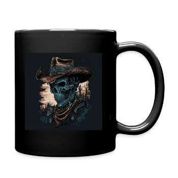 Zombie Cowboy - Full Colour Mug - black - Right