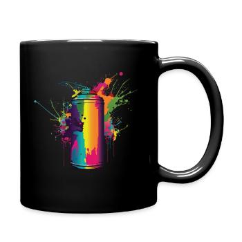 Explosion de la bombe aérosol - Mug uni - noir - Droite