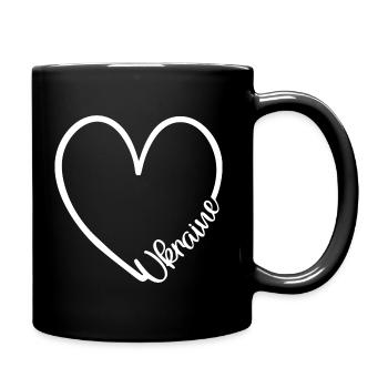 Cœur de l’Ukraine - Mug uni - noir - Droite