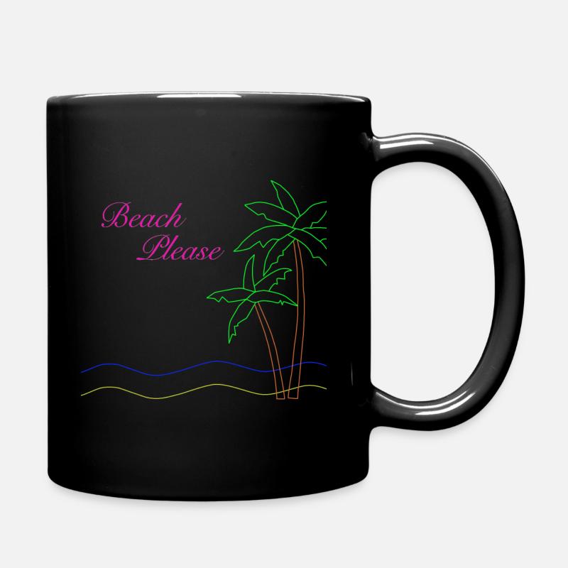 Plage s’il vous plaît - Mug uni - noir