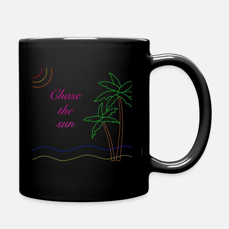 Chassez le soleil - Mug uni - noir