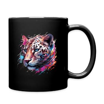 Léopard Power Animal - Mug uni - noir - Droite