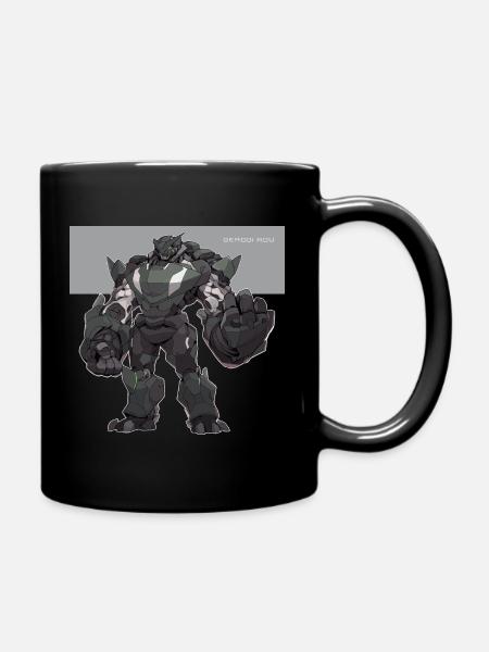 Mecha gris vert - Mug uni - noir