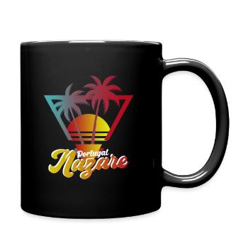 Nazare Surf Paradise Portugal - Mug uni - noir - Droite