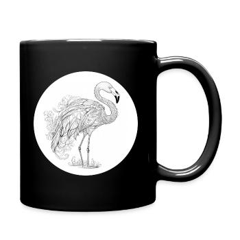 Flamant - Mug uni - noir - Droite