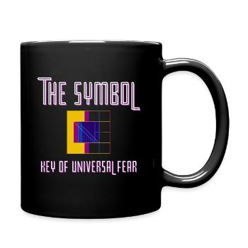 The Symbol Key of Universal Fear - Full Colour Mug - black - Right