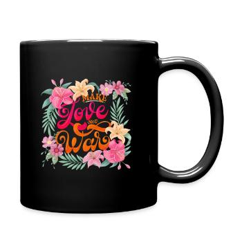 Make Love. Not War - Tasse einfarbig - Schwarz - Rechts
