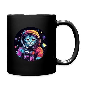 Astronaute de l’espace Cat - Mug uni - noir - Droite