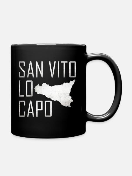 San Vito Lo Capo, Sizilien, Sicilia - Tasse einfarbig - Schwarz
