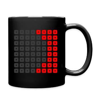 SIMRACING - RACING - RACER - Car by Side - Tasse einfarbig - Schwarz - Rechts