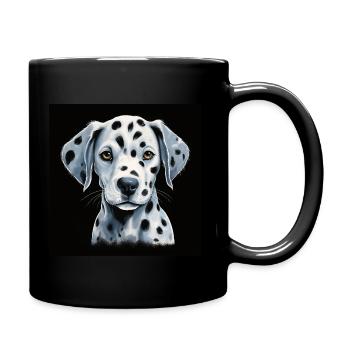 Chiot dalmatien mignon - Mug uni - noir - Droite