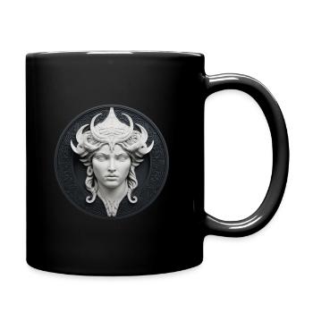 Fantasy T-Shirt: Ancient Goddess Artwork - Full Colour Mug - black - Right