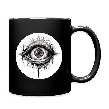 Oeil - Mug uni - noir - Droite
