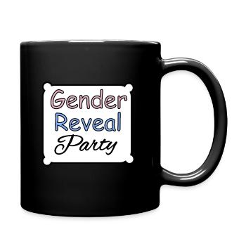 Gender Reveal Party - Tasse einfarbig - Schwarz - Rechts